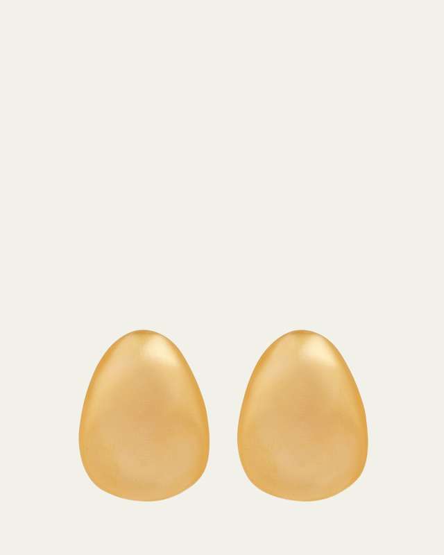 24K Gold Electroplate Clip-On Earrings